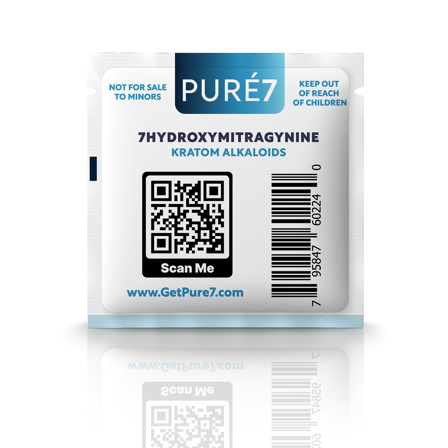 Puré7 Kratom Tablets - 18mg 1 Tablet Pouch - 2 Servings