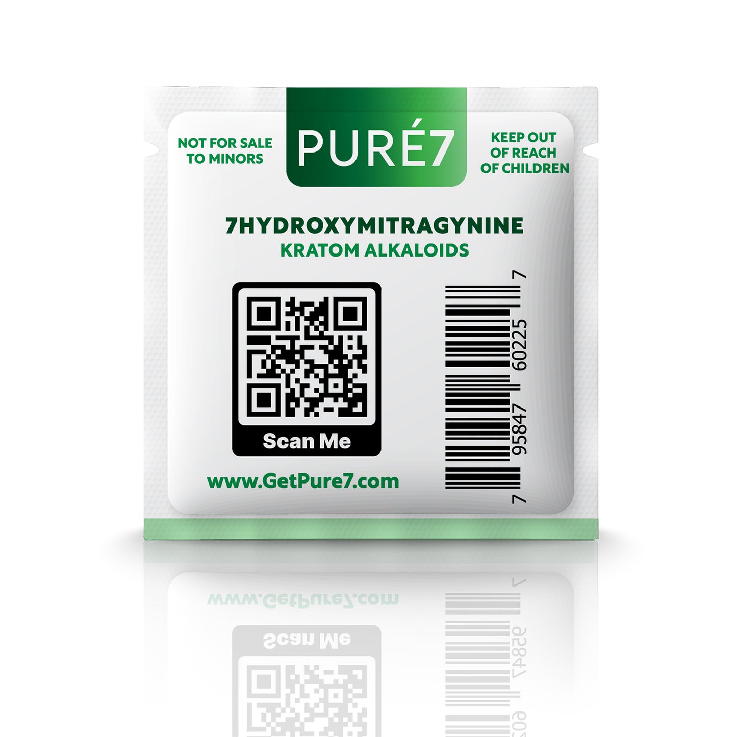 Puré7 Kratom Tablets - 18mg 1 Tablet Pouch - 2 Servings