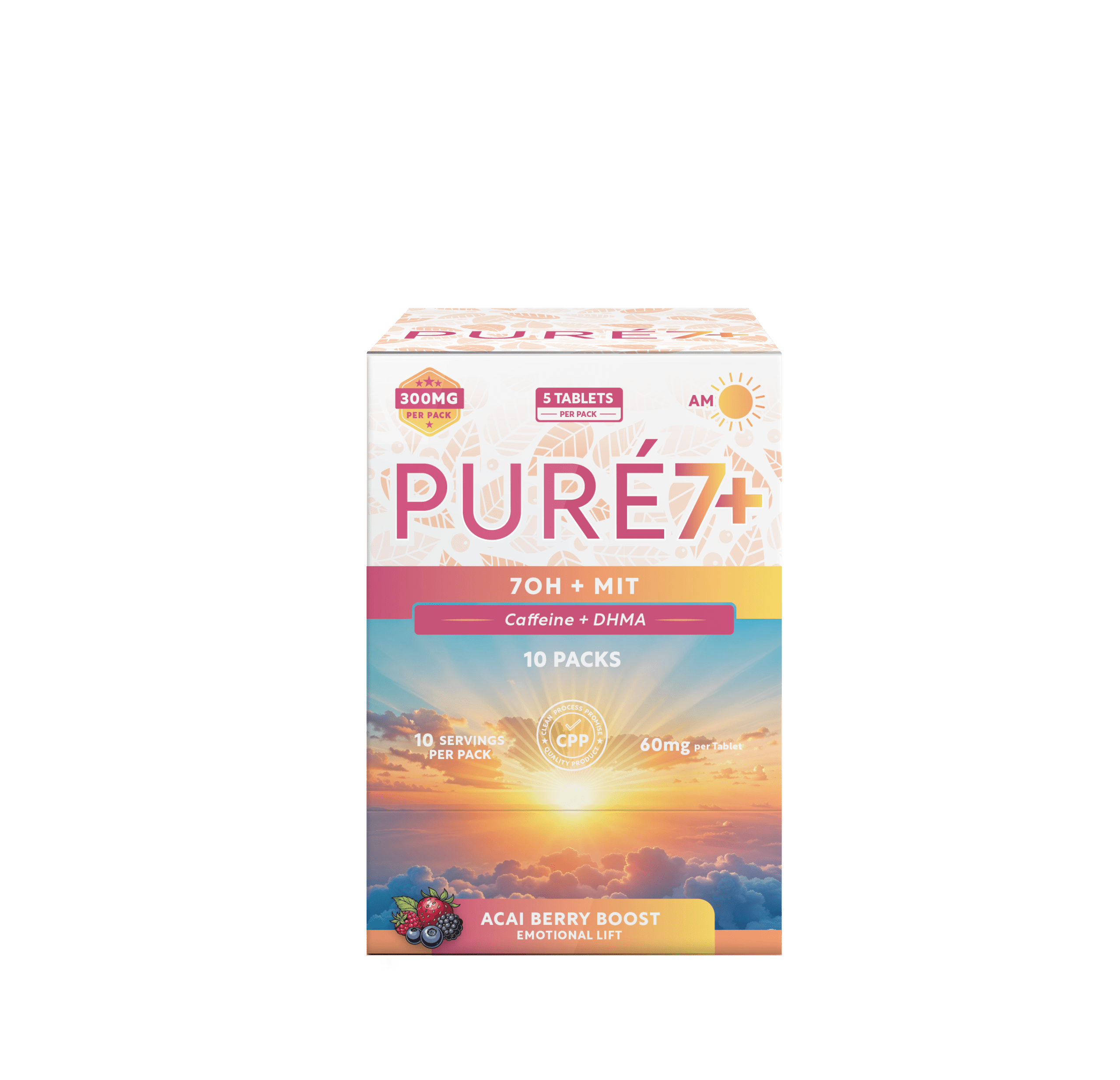 Pure 7+ Boost Display Box Acai Berry