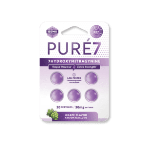 Grape 5 ct Pure 7OH Tablets Blister Pack