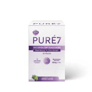Grape 5 ct Pure 7OH Tablets Blister Pack - Display