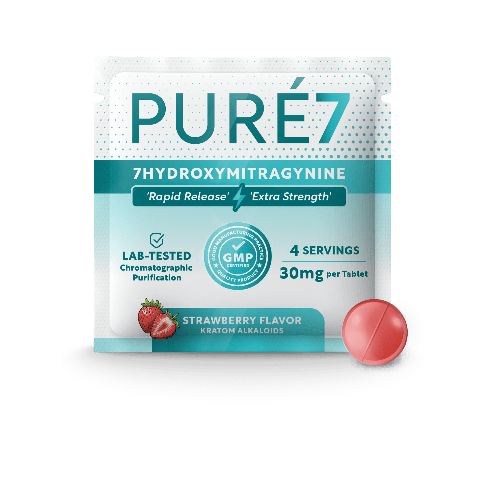 Pure 7OH Tablet - Strawberry 30mg