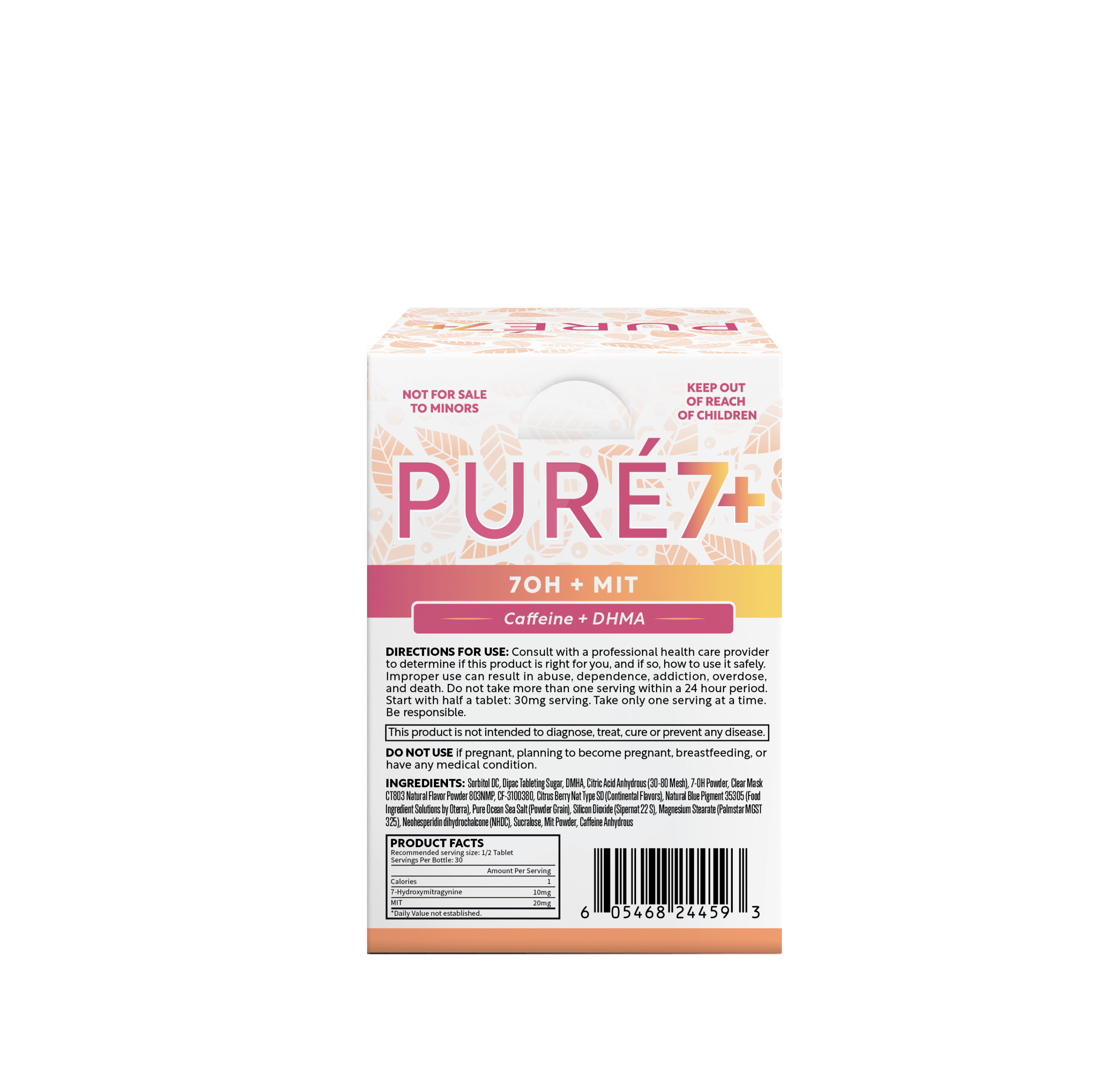 Pure 7+ Boost Display Acai Berry Back Panel