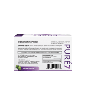 Pure7 Grape 15ct Bottle Display Front