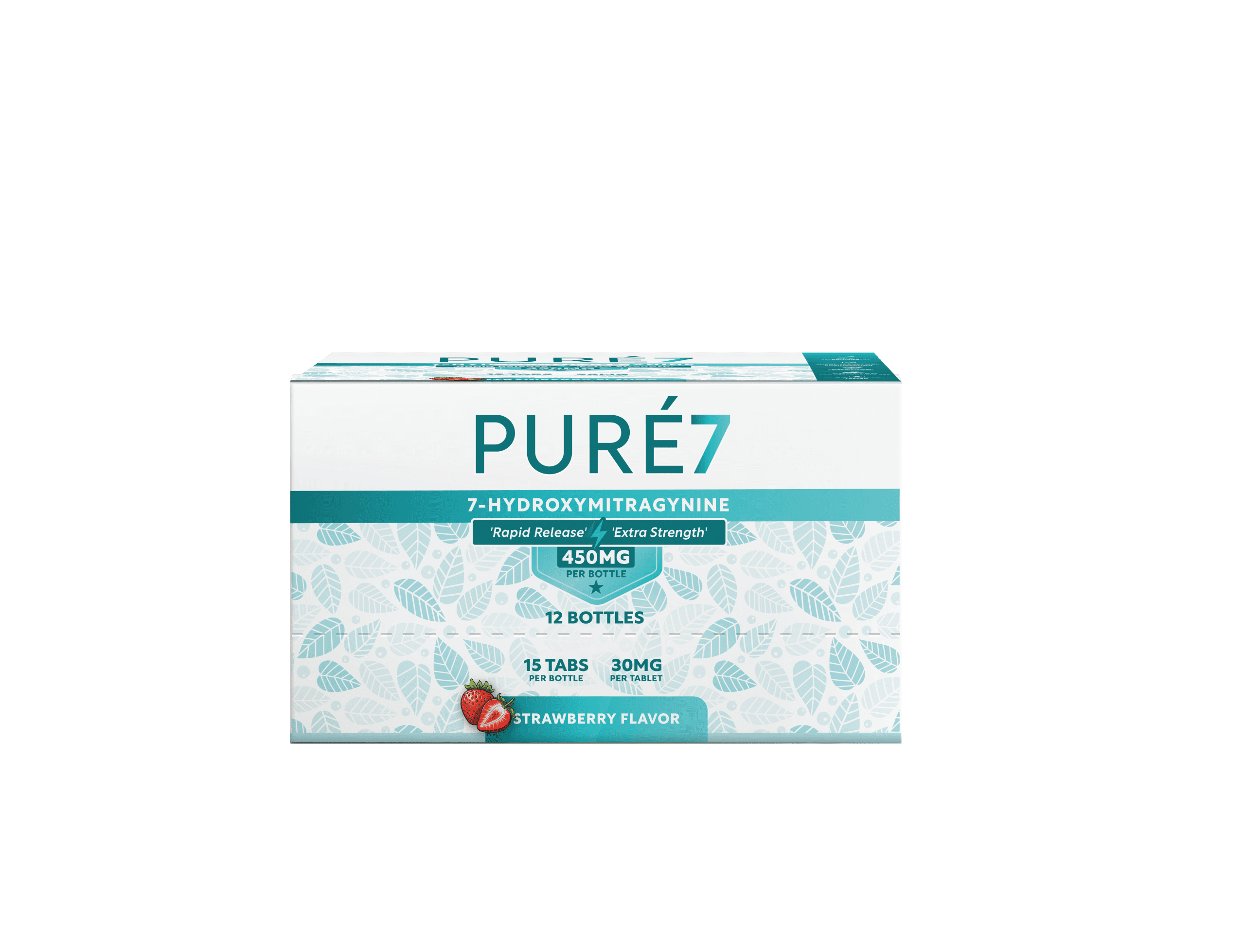 Pure7 Display 15ct 30mg Strawberry Bottles